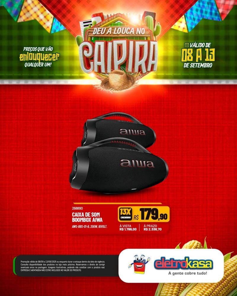 DEU A LOUCA NO CAIPIRA, nas Lojas ELETROKASA em Rolim de Moura DEU A LOUCA NO CAIPIRA, nas Lojas ELETROKASA em Rolim de Moura