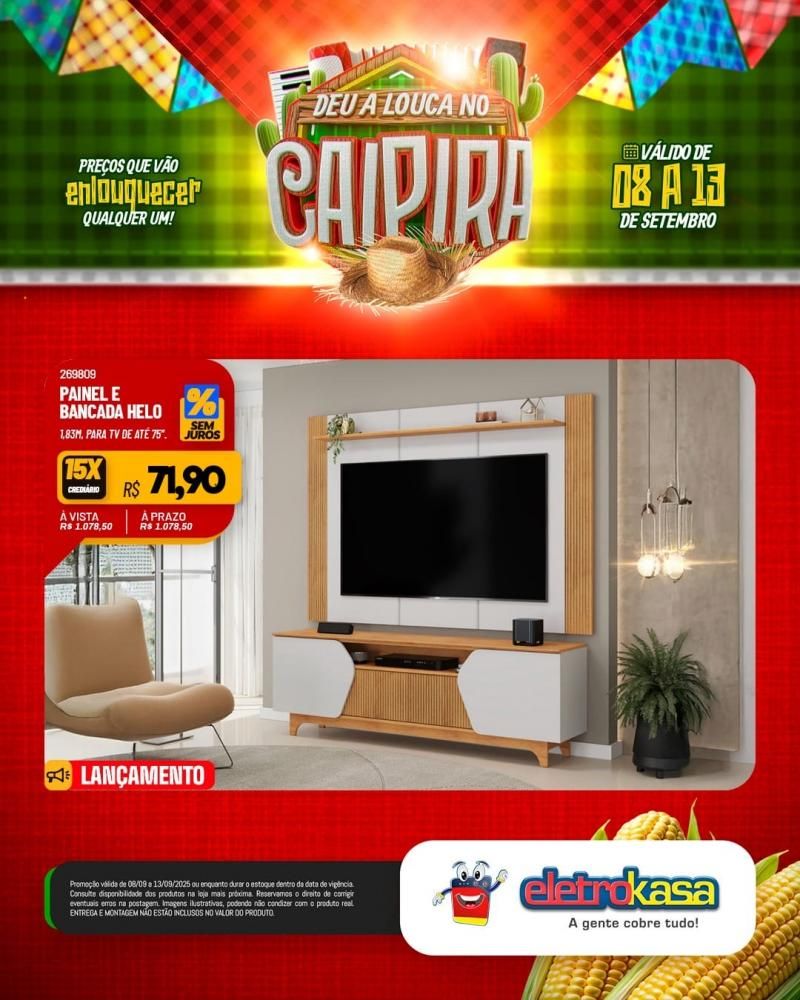 DEU A LOUCA NO CAIPIRA, nas Lojas ELETROKASA em Rolim de Moura DEU A LOUCA NO CAIPIRA, nas Lojas ELETROKASA em Rolim de Moura