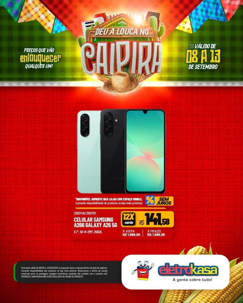 DEU A LOUCA NO CAIPIRA, nas Lojas ELETROKASA em Rolim de Moura DEU A LOUCA NO CAIPIRA, nas Lojas ELETROKASA em Rolim de Moura