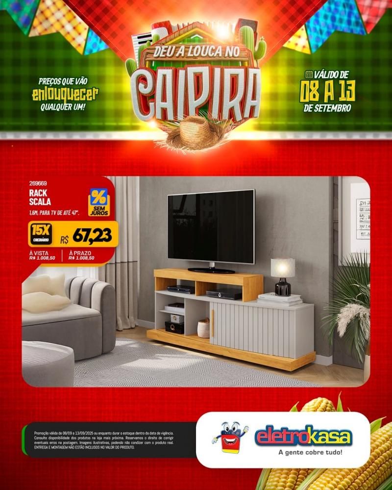DEU A LOUCA NO CAIPIRA, nas Lojas ELETROKASA em Rolim de Moura DEU A LOUCA NO CAIPIRA, nas Lojas ELETROKASA em Rolim de Moura
