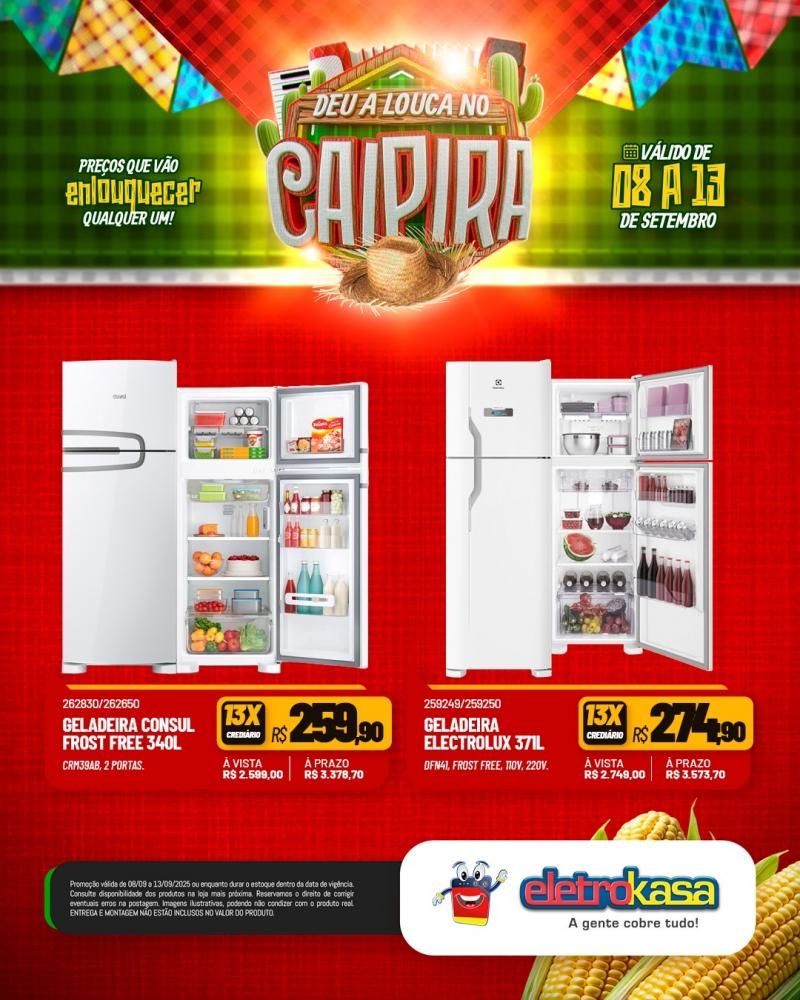 DEU A LOUCA NO CAIPIRA, nas Lojas ELETROKASA em Rolim de Moura DEU A LOUCA NO CAIPIRA, nas Lojas ELETROKASA em Rolim de Moura