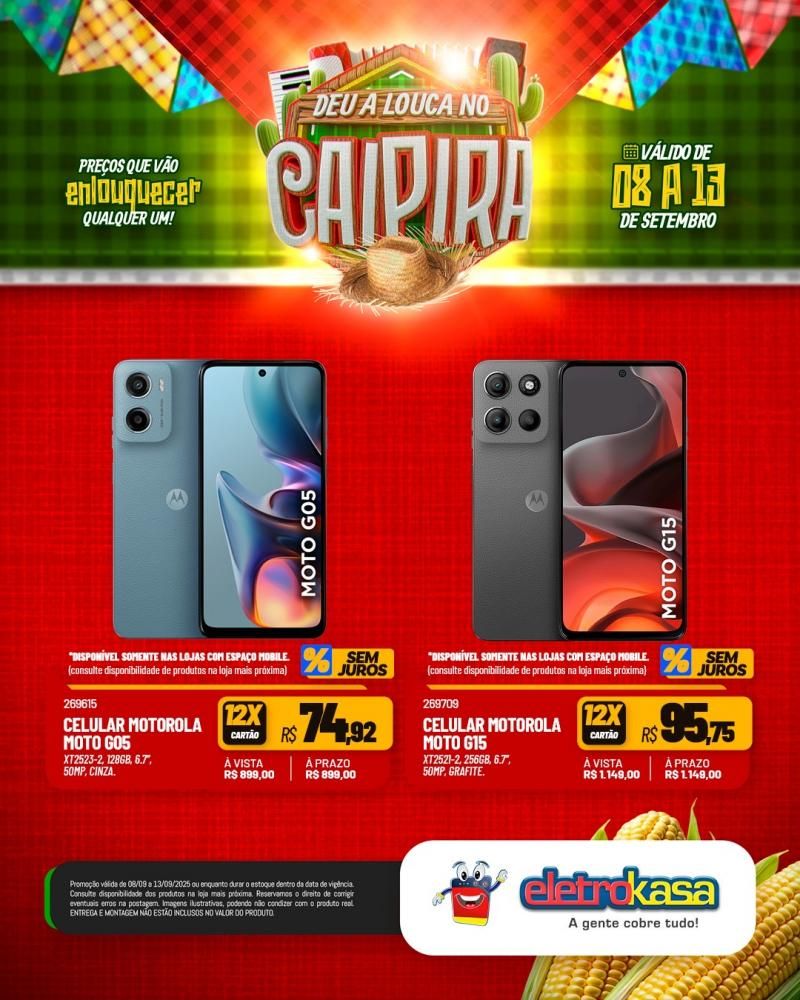DEU A LOUCA NO CAIPIRA, nas Lojas ELETROKASA em Rolim de Moura DEU A LOUCA NO CAIPIRA, nas Lojas ELETROKASA em Rolim de Moura