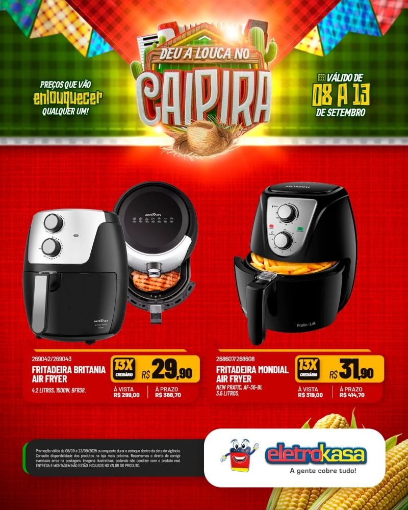 DEU A LOUCA NO CAIPIRA, nas Lojas ELETROKASA em Rolim de Moura DEU A LOUCA NO CAIPIRA, nas Lojas ELETROKASA em Rolim de Moura