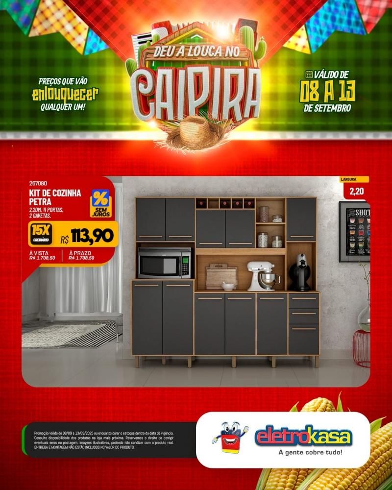 DEU A LOUCA NO CAIPIRA, nas Lojas ELETROKASA em Rolim de Moura DEU A LOUCA NO CAIPIRA, nas Lojas ELETROKASA em Rolim de Moura