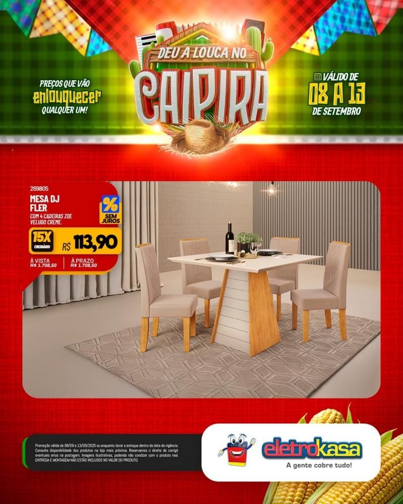 DEU A LOUCA NO CAIPIRA, nas Lojas ELETROKASA em Rolim de Moura DEU A LOUCA NO CAIPIRA, nas Lojas ELETROKASA em Rolim de Moura