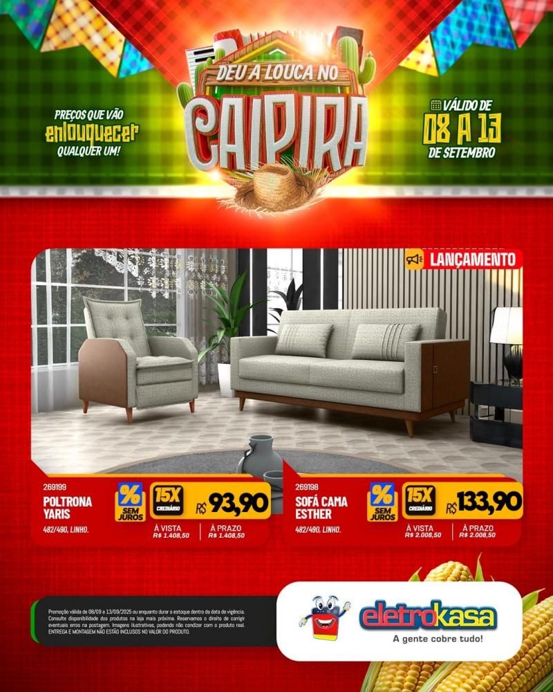 DEU A LOUCA NO CAIPIRA, nas Lojas ELETROKASA em Rolim de Moura DEU A LOUCA NO CAIPIRA, nas Lojas ELETROKASA em Rolim de Moura