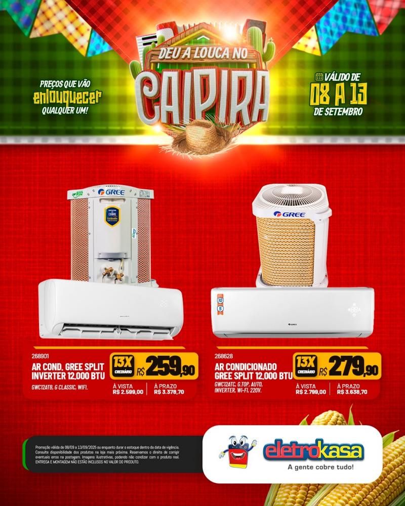 DEU A LOUCA NO CAIPIRA, nas Lojas ELETROKASA em Rolim de Moura DEU A LOUCA NO CAIPIRA, nas Lojas ELETROKASA em Rolim de Moura