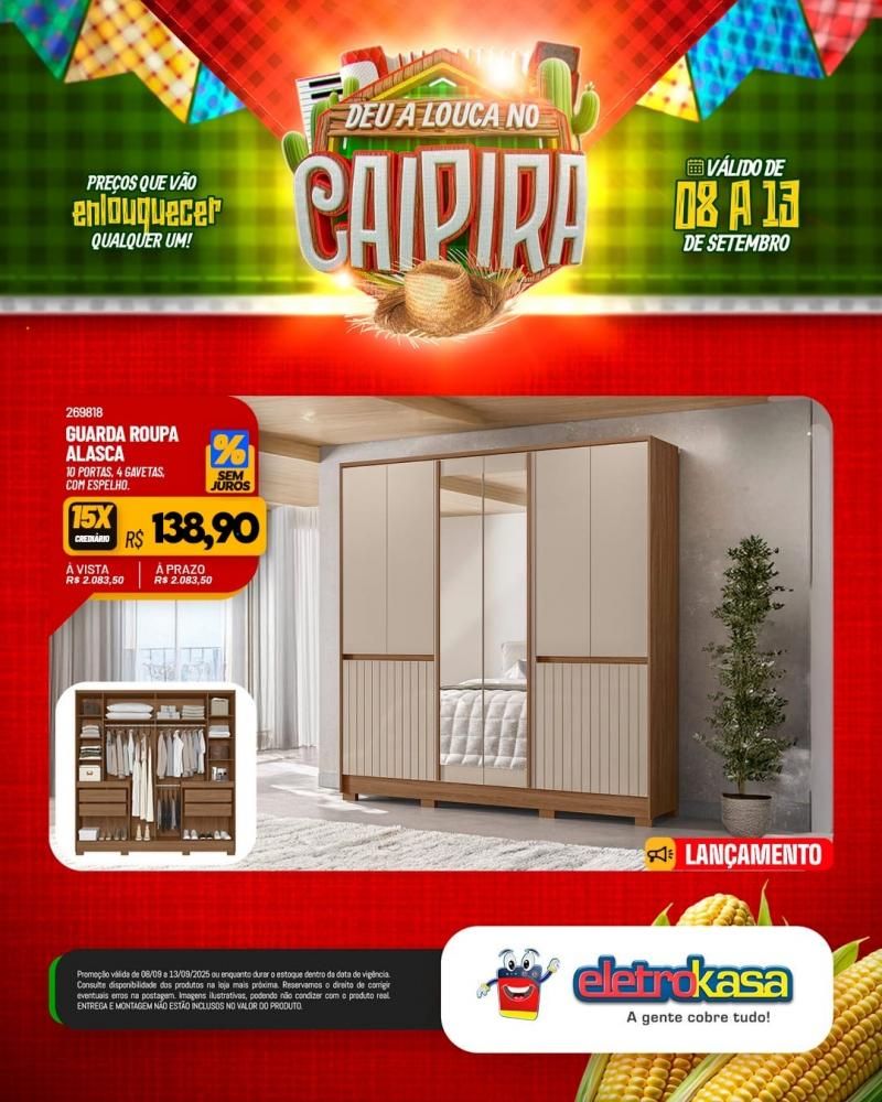 DEU A LOUCA NO CAIPIRA, nas Lojas ELETROKASA em Rolim de Moura DEU A LOUCA NO CAIPIRA, nas Lojas ELETROKASA em Rolim de Moura