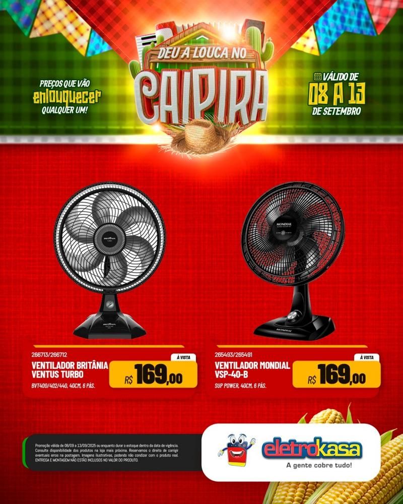 DEU A LOUCA NO CAIPIRA, nas Lojas ELETROKASA em Rolim de Moura DEU A LOUCA NO CAIPIRA, nas Lojas ELETROKASA em Rolim de Moura