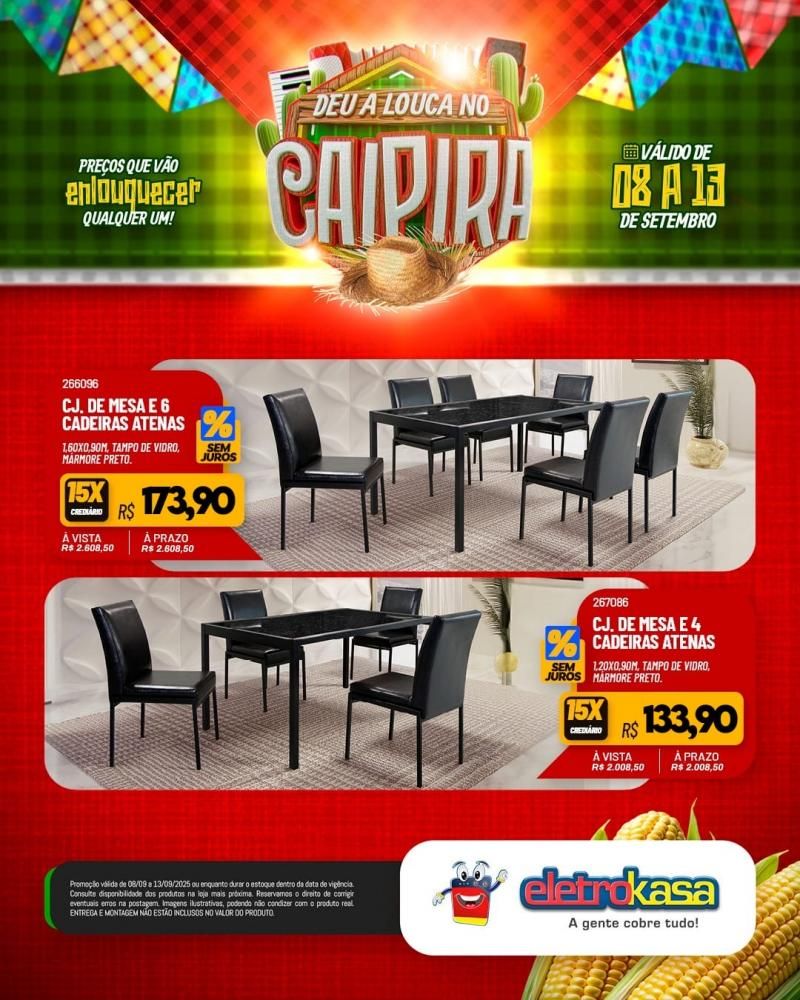 DEU A LOUCA NO CAIPIRA, nas Lojas ELETROKASA em Rolim de Moura DEU A LOUCA NO CAIPIRA, nas Lojas ELETROKASA em Rolim de Moura