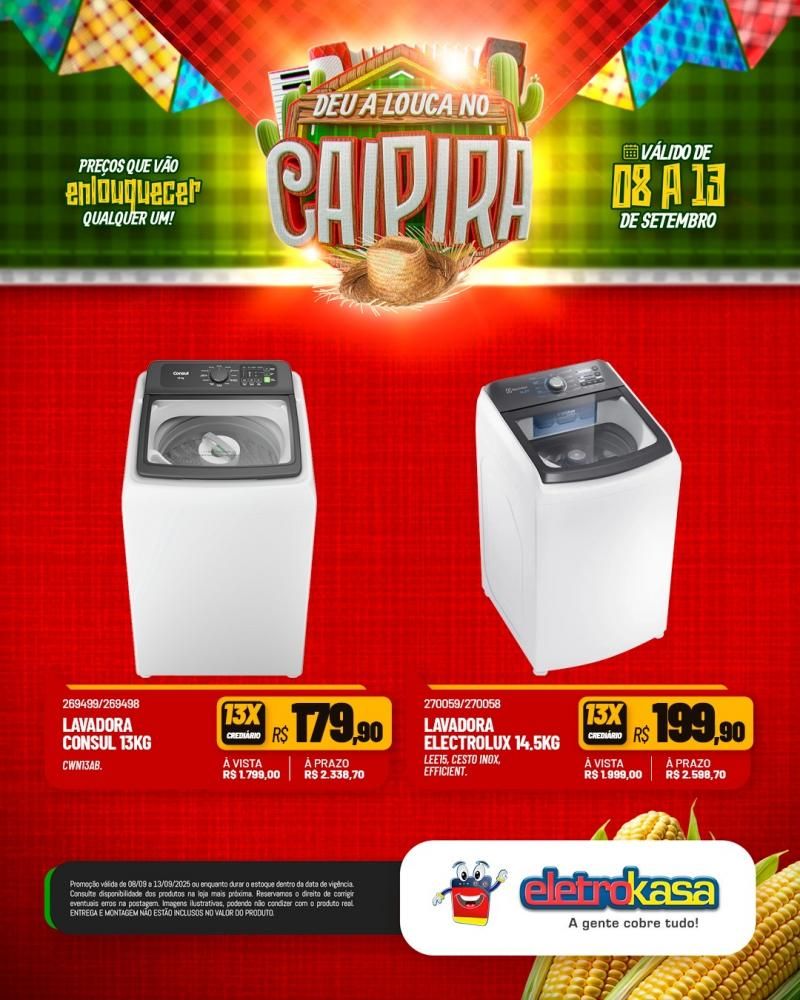 DEU A LOUCA NO CAIPIRA, nas Lojas ELETROKASA em Rolim de Moura DEU A LOUCA NO CAIPIRA, nas Lojas ELETROKASA em Rolim de Moura