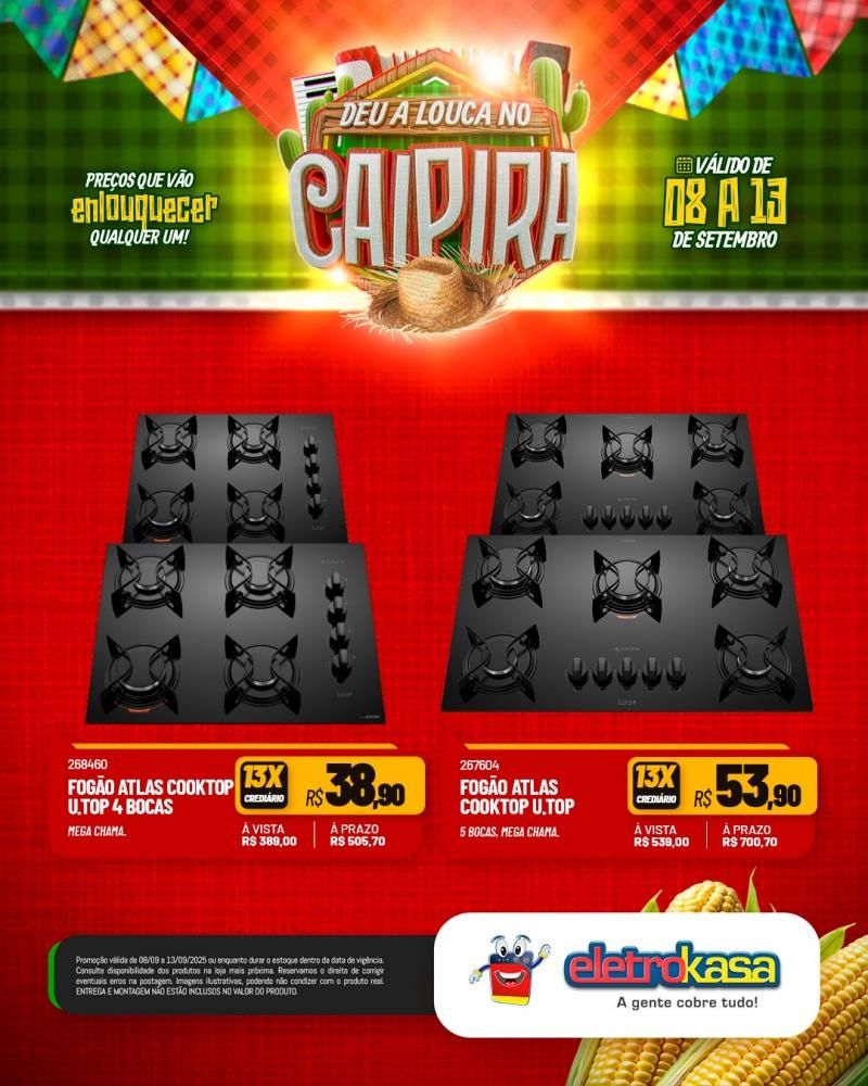 DEU A LOUCA NO CAIPIRA, nas Lojas ELETROKASA em Rolim de Moura DEU A LOUCA NO CAIPIRA, nas Lojas ELETROKASA em Rolim de Moura