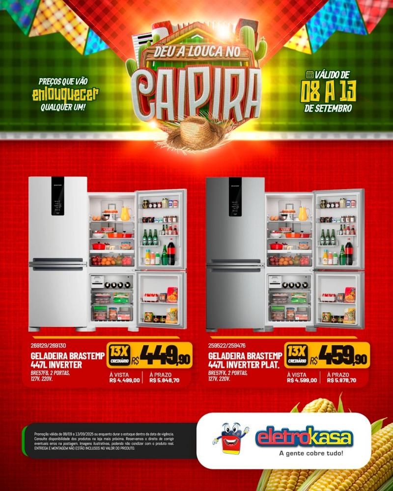 DEU A LOUCA NO CAIPIRA, nas Lojas ELETROKASA em Rolim de Moura DEU A LOUCA NO CAIPIRA, nas Lojas ELETROKASA em Rolim de Moura