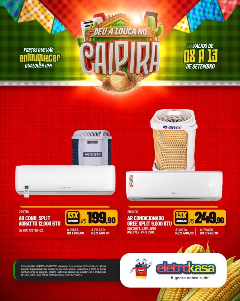 DEU A LOUCA NO CAIPIRA, nas Lojas ELETROKASA em Rolim de Moura DEU A LOUCA NO CAIPIRA, nas Lojas ELETROKASA em Rolim de Moura