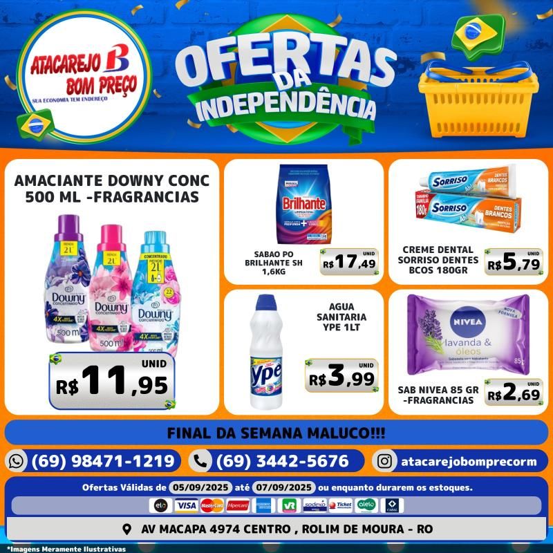 Ofertas da Independência no Atacarejo Bom Preço de Rolim de Moura Ofertas da Independência no Atacarejo Bom Preço de Rolim de Moura