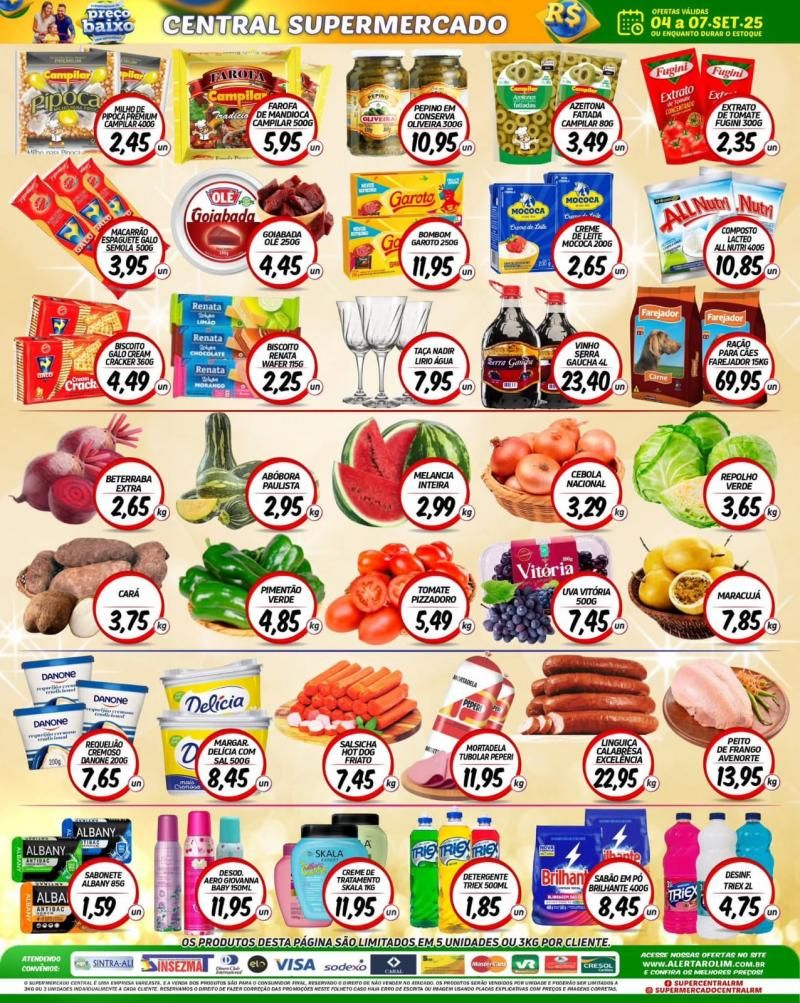 Ofertas do supermercado Central de Rolim de Moura Ofertas do supermercado Central de Rolim de Moura