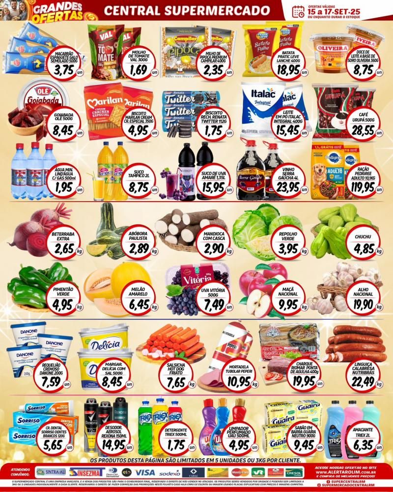 Ofertas do Supermercado Central de Rolim de Moura Ofertas do Supermercado Central de Rolim de Moura