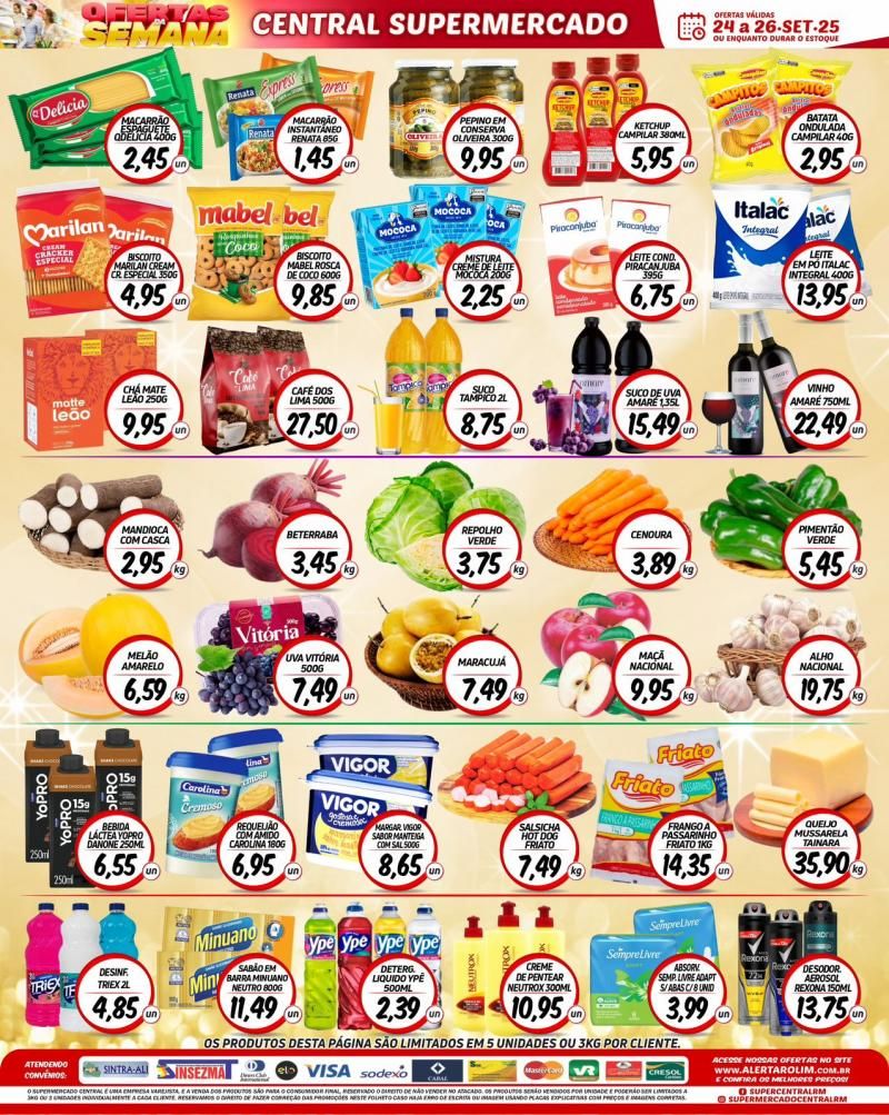 Ofertas do supermercado central de Rolim de Moura Ofertas do supermercado central de Rolim de Moura