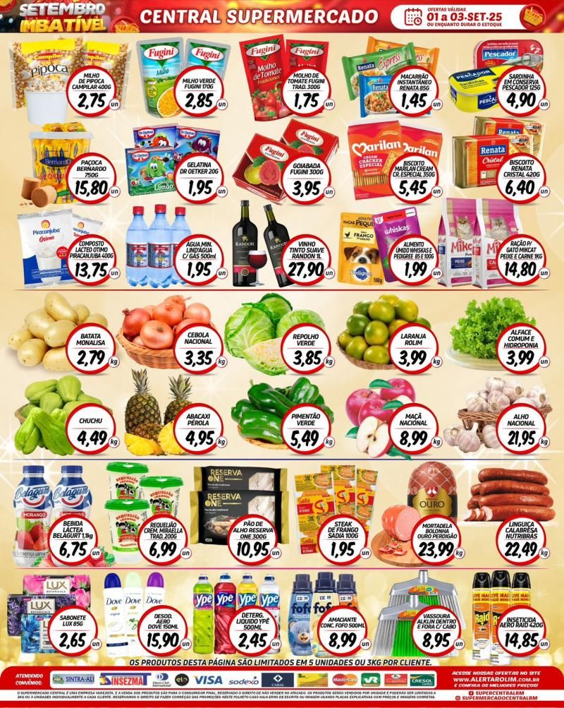 Ofertas Supermercado Central de Rolim de Moura Ofertas Supermercado Central de Rolim de Moura