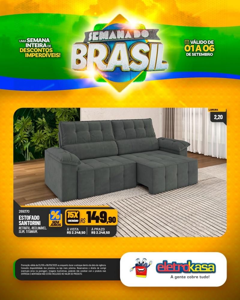 Semana do Brasil é nas lojas Eletrokasa em Rolim de Moura Semana do Brasil é nas lojas Eletrokasa em Rolim de Moura