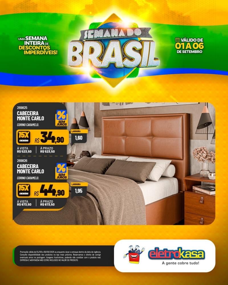 Semana do Brasil é nas lojas Eletrokasa em Rolim de Moura Semana do Brasil é nas lojas Eletrokasa em Rolim de Moura