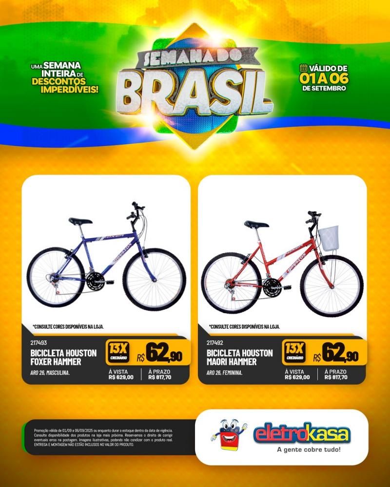 Semana do Brasil é nas lojas Eletrokasa em Rolim de Moura Semana do Brasil é nas lojas Eletrokasa em Rolim de Moura
