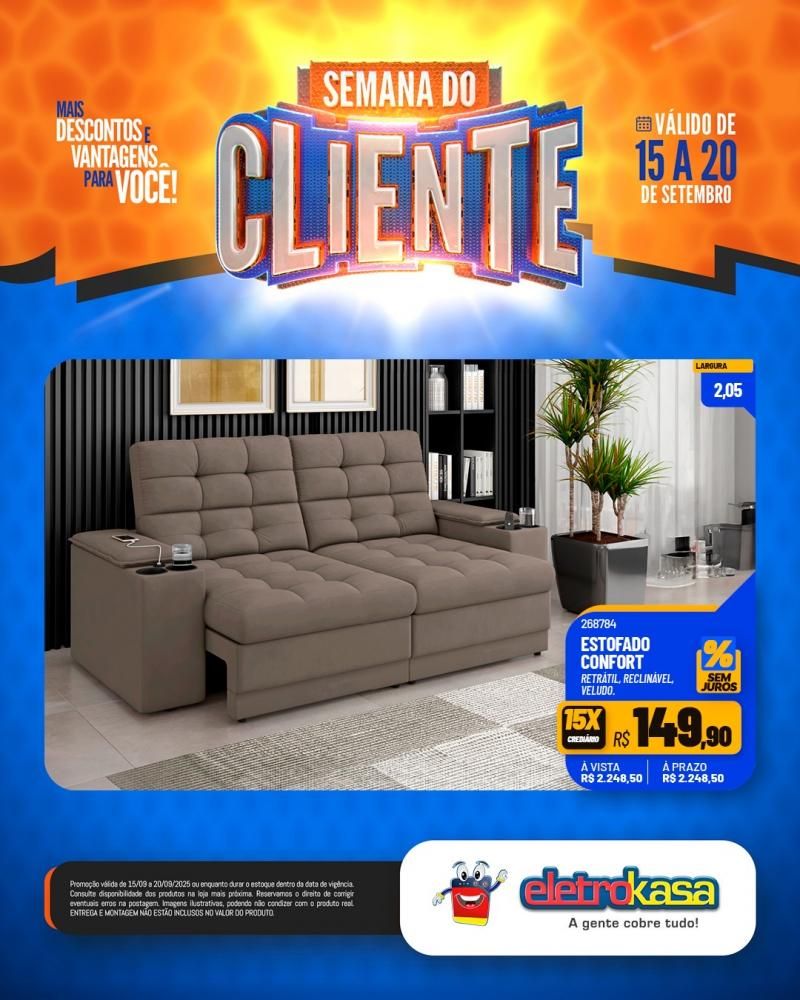 Semana do Cliente com grandes ofertas nas lojas eletroKasa, em Rolim de Moura Semana do Cliente com grandes ofertas nas lojas eletroKasa, em Rolim de Moura