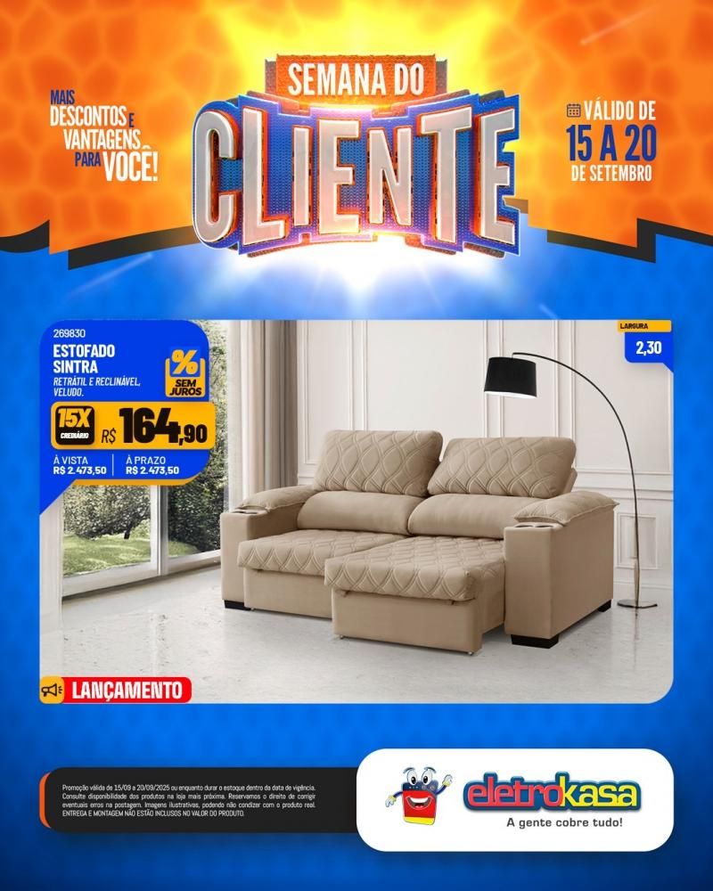 Semana do Cliente com grandes ofertas nas lojas eletroKasa, em Rolim de Moura Semana do Cliente com grandes ofertas nas lojas eletroKasa, em Rolim de Moura