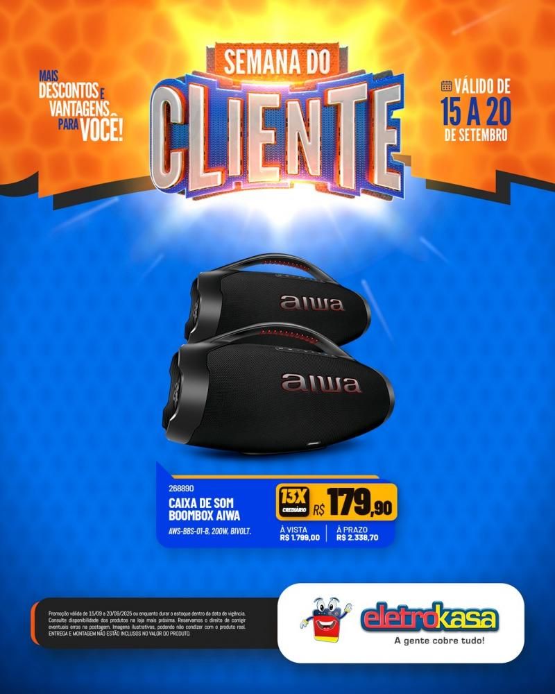 Semana do Cliente com grandes ofertas nas lojas eletroKasa, em Rolim de Moura Semana do Cliente com grandes ofertas nas lojas eletroKasa, em Rolim de Moura