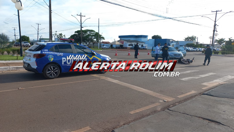 Acidente entre carro e motocicleta é registrado na manhã desta quarta-feira em Rolim de Moura Acidente entre carro e motocicleta é registrado na manhã desta quarta-feira em Rolim de Moura