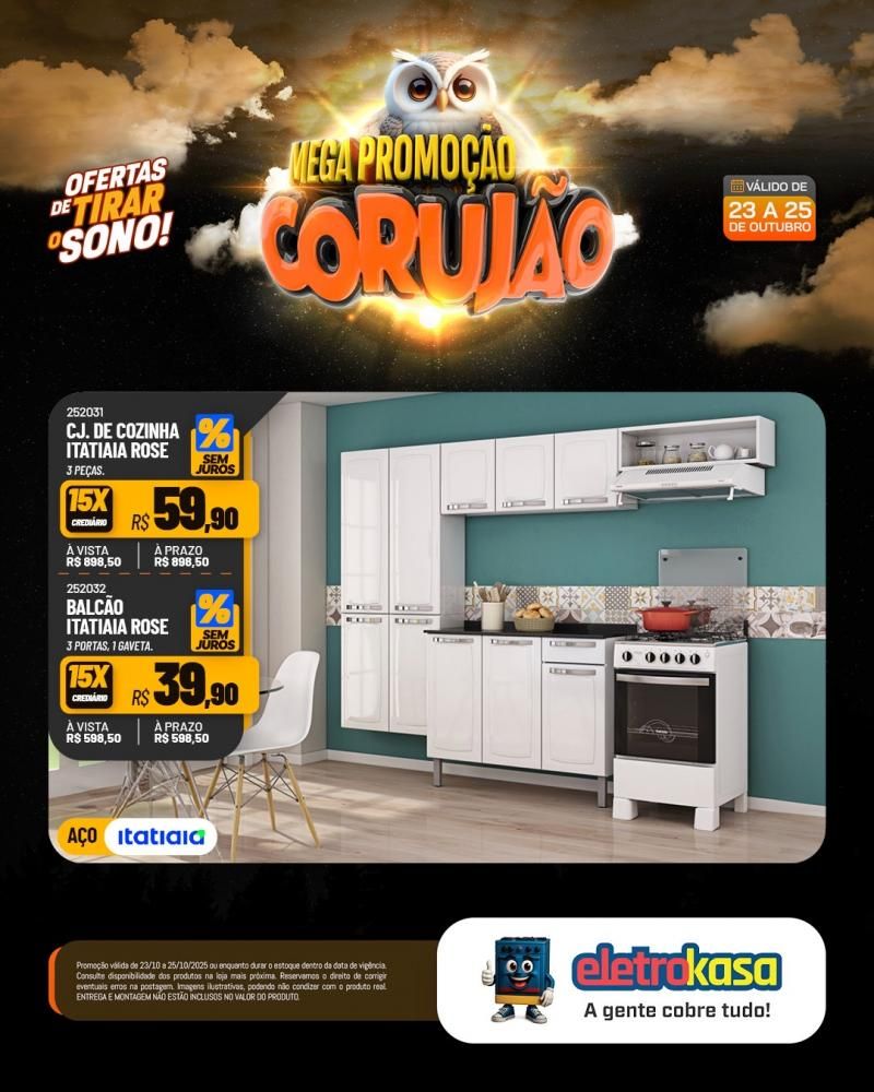 Chegou o Corujão nas lojas eletroKasa, em Rolim de Moura com ofertas de tirar o sono e fazer você economizar de verdade Chegou o Corujão nas lojas eletroKasa, em Rolim de Moura com ofertas de tirar o sono e fazer você economizar de verdade