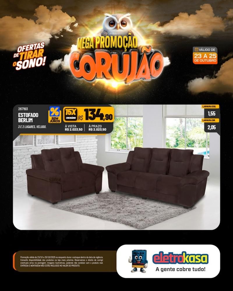 Chegou o Corujão nas lojas eletroKasa, em Rolim de Moura com ofertas de tirar o sono e fazer você economizar de verdade Chegou o Corujão nas lojas eletroKasa, em Rolim de Moura com ofertas de tirar o sono e fazer você economizar de verdade