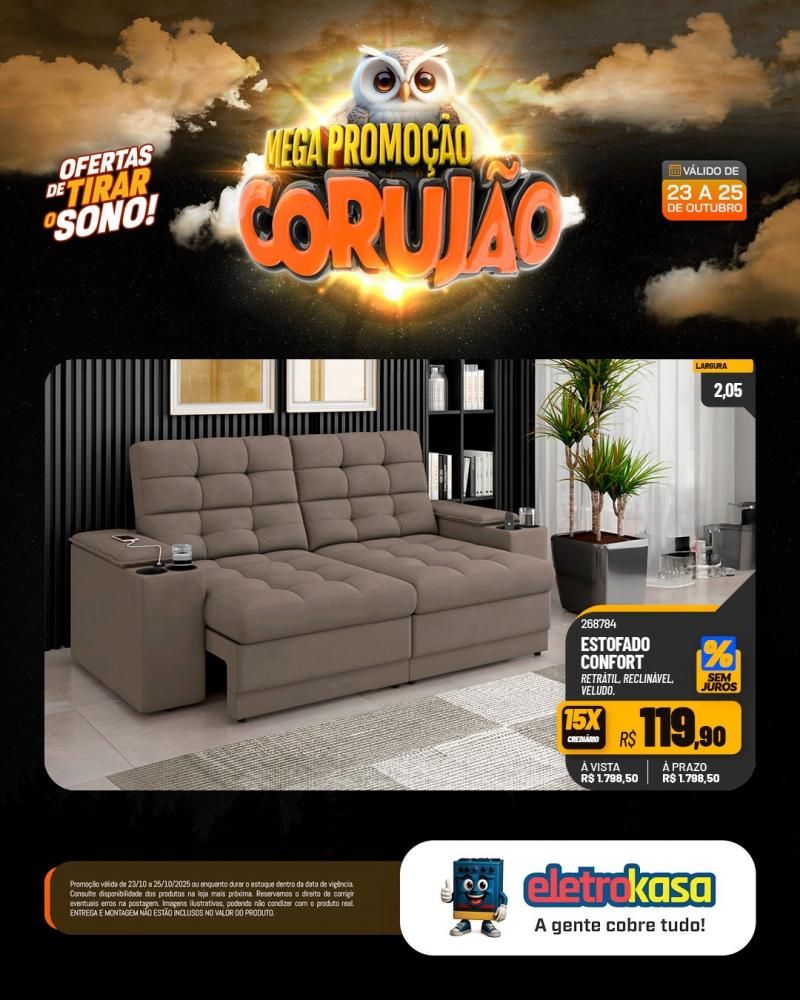 Chegou o Corujão nas lojas eletroKasa, em Rolim de Moura com ofertas de tirar o sono e fazer você economizar de verdade Chegou o Corujão nas lojas eletroKasa, em Rolim de Moura com ofertas de tirar o sono e fazer você economizar de verdade