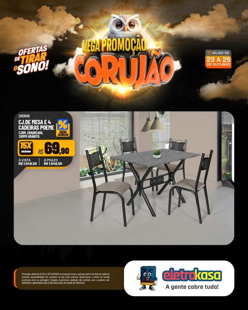 Chegou o Corujão nas lojas eletroKasa, em Rolim de Moura com ofertas de tirar o sono e fazer você economizar de verdade Chegou o Corujão nas lojas eletroKasa, em Rolim de Moura com ofertas de tirar o sono e fazer você economizar de verdade