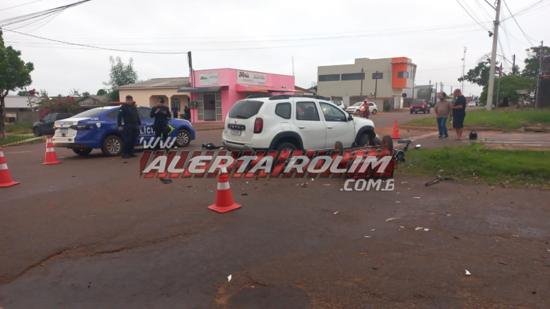 Mais um grave acidente de trânsito foi registrado em Rolim de Moura nesta terça-feira Mais um grave acidente de trânsito foi registrado em Rolim de Moura nesta terça-feira