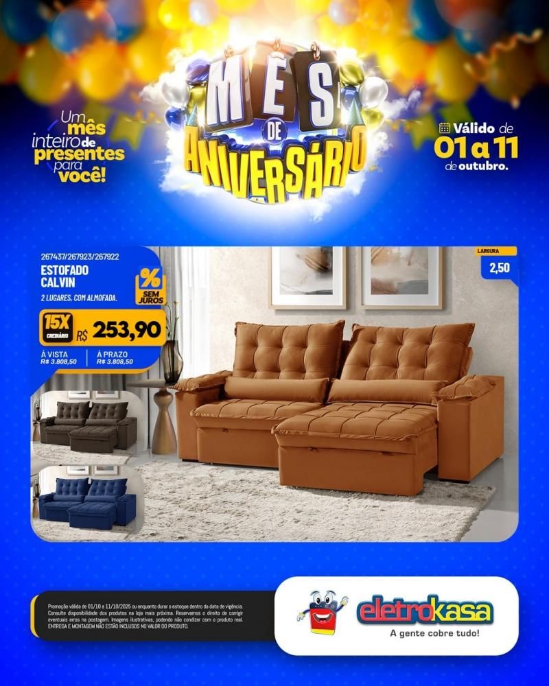 Mês de aniversário com super ofertas nas Lojas eletroKasa, em Rolim de Moura Mês de aniversário com super ofertas nas Lojas eletroKasa, em Rolim de Moura