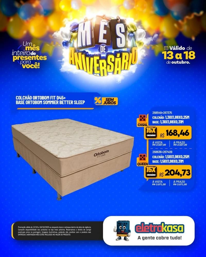 MÊS DE ANIVERSÁRIO com ofertas imperdíveis nas lojas ELETROKASA em Rolim de Moura MÊS DE ANIVERSÁRIO com ofertas imperdíveis nas lojas ELETROKASA em Rolim de Moura