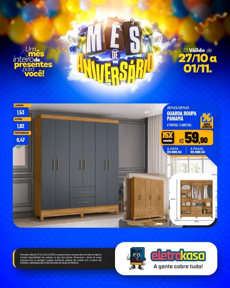 Mês de aniversário da eletroKasa, com ofertas imperdíveis Mês de aniversário da eletroKasa, com ofertas imperdíveis