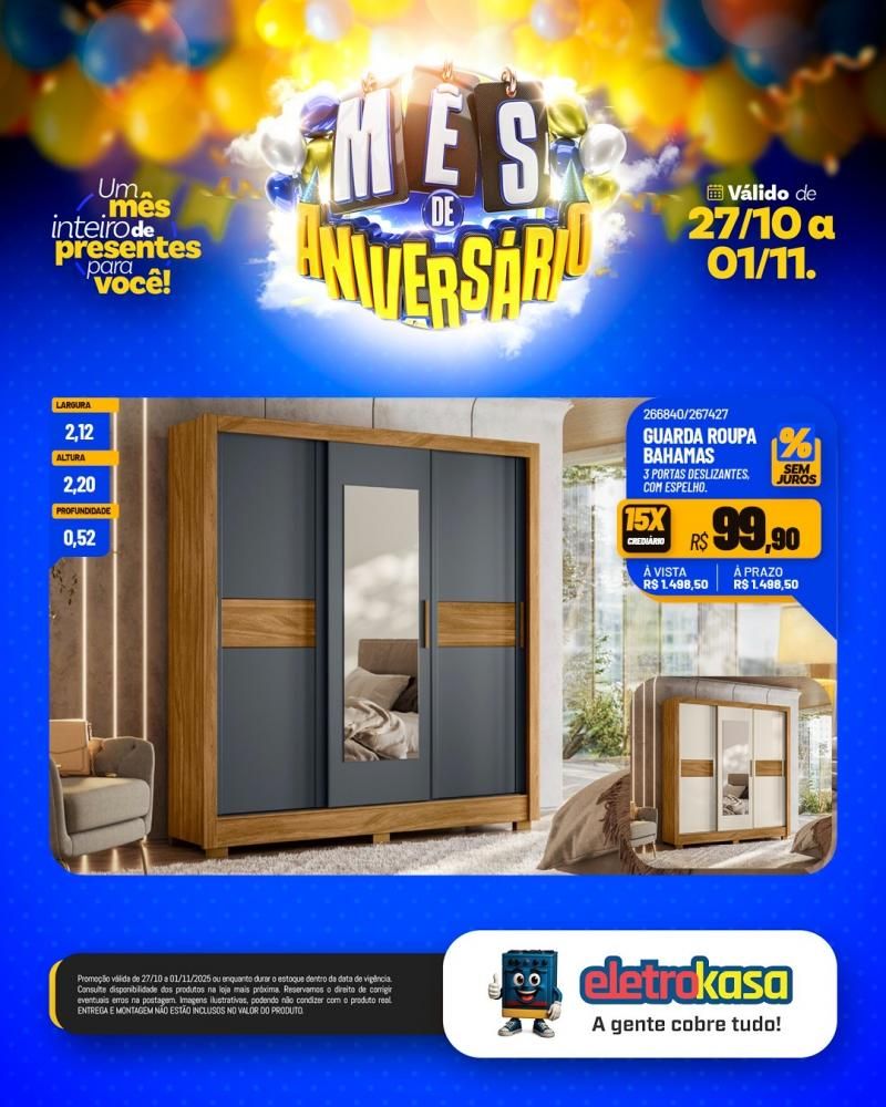 Mês de aniversário da eletroKasa, com ofertas imperdíveis Mês de aniversário da eletroKasa, com ofertas imperdíveis