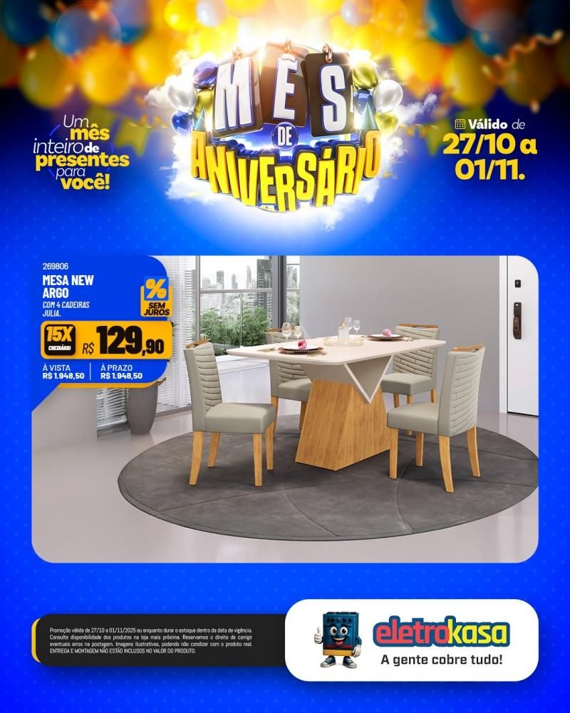 Mês de aniversário da eletroKasa, com ofertas imperdíveis Mês de aniversário da eletroKasa, com ofertas imperdíveis