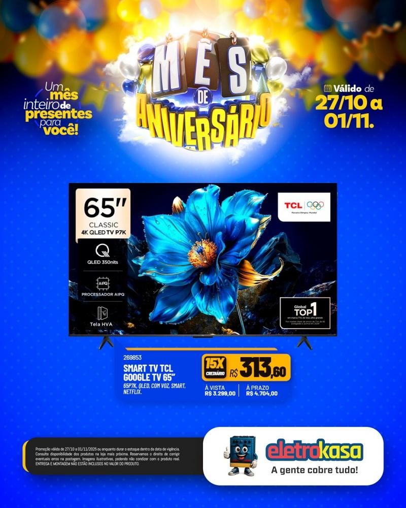 Mês de aniversário da eletroKasa, com ofertas imperdíveis Mês de aniversário da eletroKasa, com ofertas imperdíveis
