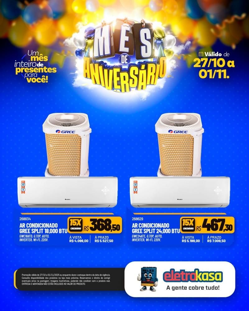 Mês de aniversário da eletroKasa, com ofertas imperdíveis Mês de aniversário da eletroKasa, com ofertas imperdíveis