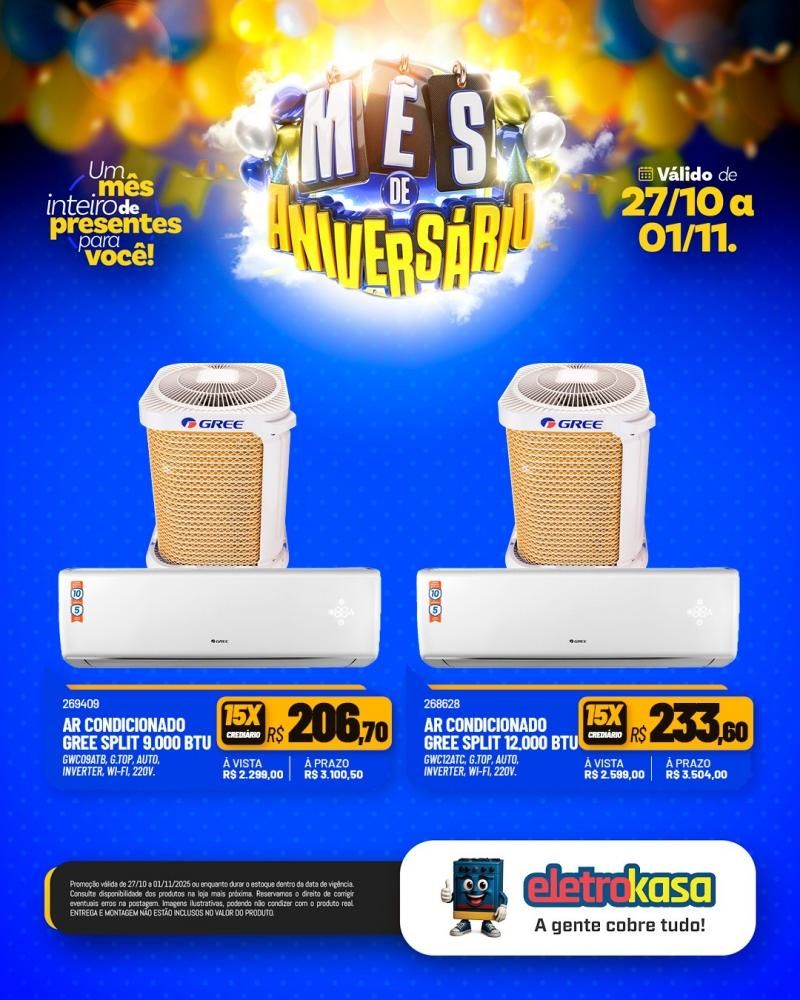 Mês de aniversário da eletroKasa, com ofertas imperdíveis Mês de aniversário da eletroKasa, com ofertas imperdíveis