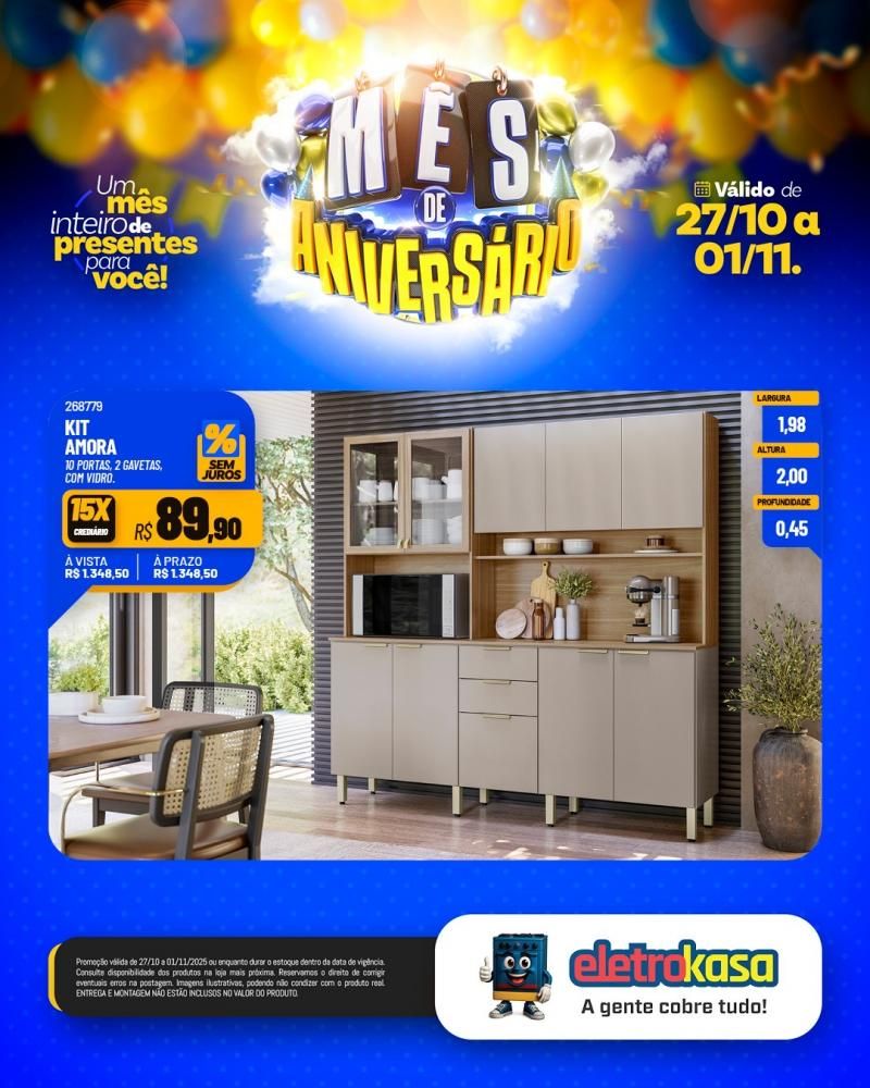 Mês de aniversário da eletroKasa, com ofertas imperdíveis Mês de aniversário da eletroKasa, com ofertas imperdíveis