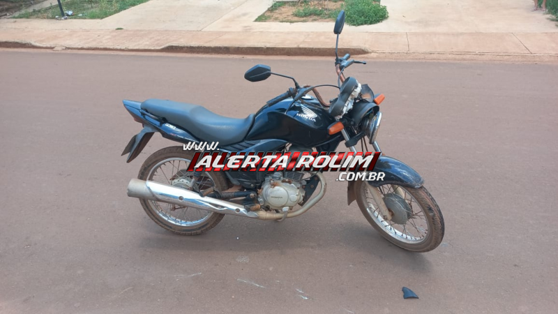 Motociclista fica ferida após colisão com carro no Bairro Cidade Alta Motociclista fica ferida após colisão com carro no Bairro Cidade Alta