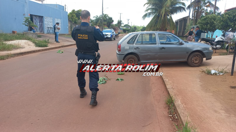 Motociclista fica ferida após colisão com carro no Bairro Cidade Alta Motociclista fica ferida após colisão com carro no Bairro Cidade Alta
