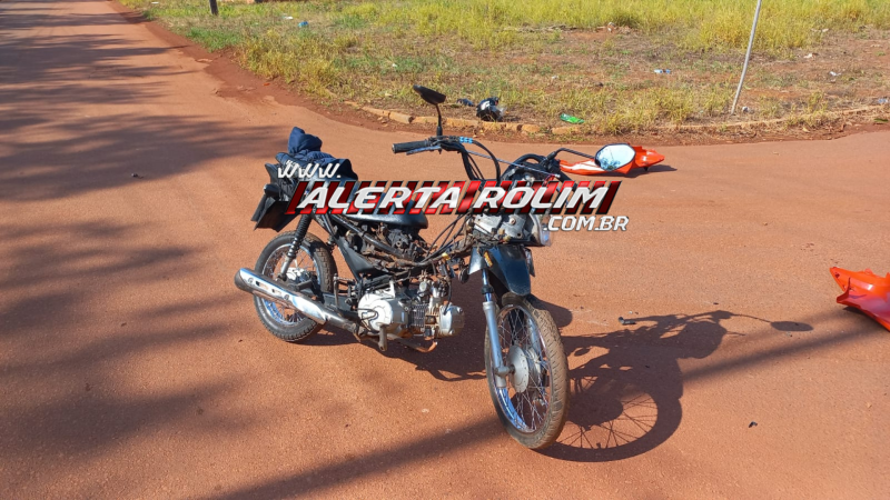 Motociclista fica ferido em colisão com caminhão no bairro Cidade Alta, em Rolim de Moura Motociclista fica ferido em colisão com caminhão no bairro Cidade Alta, em Rolim de Moura