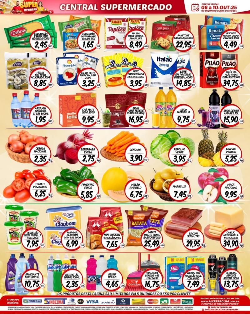 Ofertas do supermercado Central de Rolim de Moura Ofertas do supermercado Central de Rolim de Moura