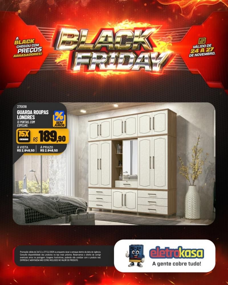 A Black Friday mais esperada do ano chegou nas lojas eletroKasa, em Rolim de Moura A Black Friday mais esperada do ano chegou nas lojas eletroKasa, em Rolim de Moura
