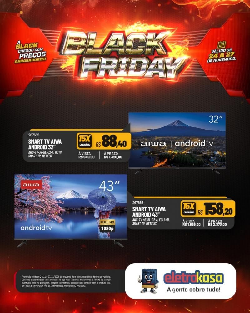 A Black Friday mais esperada do ano chegou nas lojas eletroKasa, em Rolim de Moura A Black Friday mais esperada do ano chegou nas lojas eletroKasa, em Rolim de Moura
